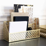 Load image into Gallery viewer, Riviera 6 Piece Gold Desk Organizer Set
