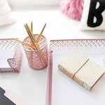 Load image into Gallery viewer, Riviera 6 Piece Pink Desk Organizer Set
