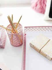 Load image into Gallery viewer, Riviera 6 Piece Pink Desk Organizer Set
