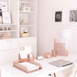 Load image into Gallery viewer, Riviera 6 Piece Rose Gold Desk Organizer Set
