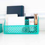 Load image into Gallery viewer, Riviera 6 Piece Dark Teal Desk Organizer Set
