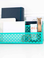 Load image into Gallery viewer, Riviera 6 Piece Dark Teal Desk Organizer Set
