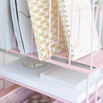 Load image into Gallery viewer, Fontvieille Desk Organizer with File Sorters and Drawer - Pink
