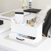 White Wooden Pen Organizer - Pencil Organizer