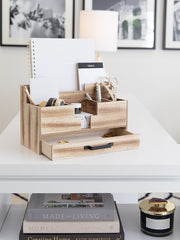 Load image into Gallery viewer, BLU MONACO Wooden Office Supplies Organizer
