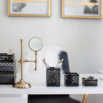 Load image into Gallery viewer, Riviera 6 Piece Black Interlocking Desk Organizer Set
