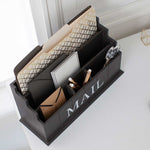 Load image into Gallery viewer, Espresso Brown Wooden Mail Organizer - 3 Tier
