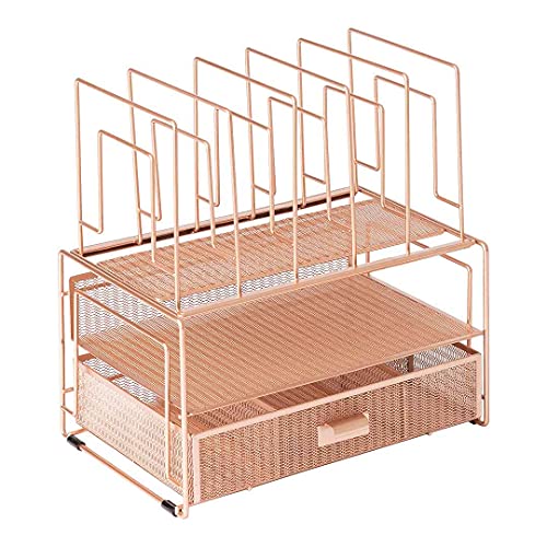 Fontvieille Pink Desk Organizer with Drawer