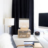 Gold Desk Organizer with File sorters and Drawer