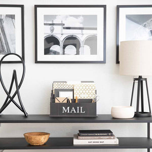 Espresso Brown Wooden Mail Organizer - 3 Tier
