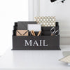 Espresso Brown Wooden Mail Organizer - 3 Tier