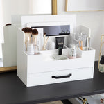 Load image into Gallery viewer, White Wooden Office Supplies Organizer
