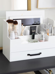 Load image into Gallery viewer, White Wooden Office Supplies Organizer
